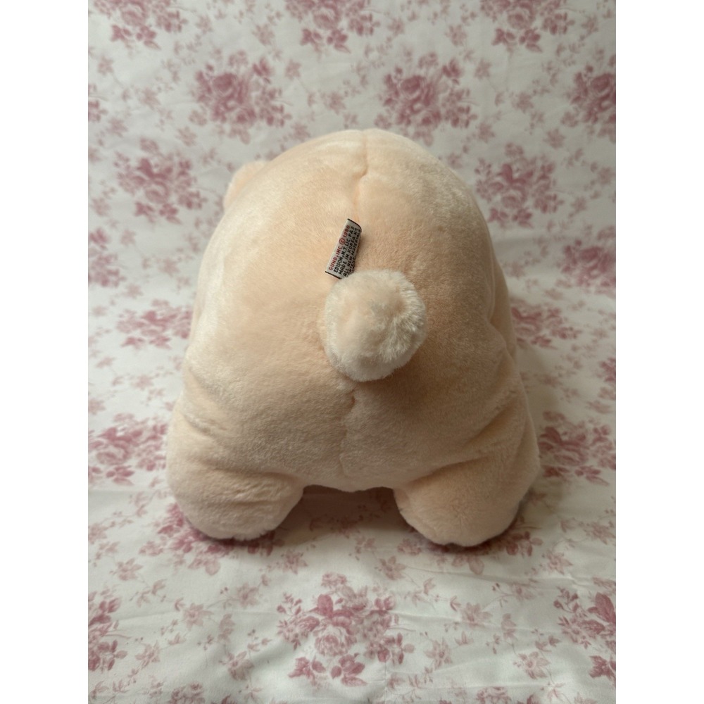 Vintage GUND Snuffles Teddy Bear Peach Plush Stuffed Animal 10" 1980 - Picture 7 of 7